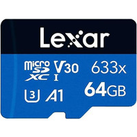 Карта памяти Lexar 633x microSDXC LSDMI64GBBCN633N 64GB (с адаптером)