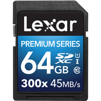 Карта памяти Lexar Premium SDXC (Class 10) 64GB