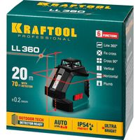 Лазерный нивелир KRAFTOOL LL-360 34645