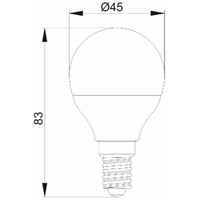 Светодиодная лампочка IEK ECO G45 E14 7 Вт 4000 К