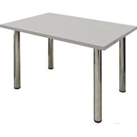 Кухонный стол Solt 100x60 (серый/ноги хром)