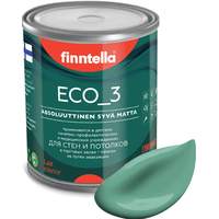 Краска Finntella Eco 3 Wash and Clean Jade F-08-1-1-LG93 0.9 л (бирюзовый)