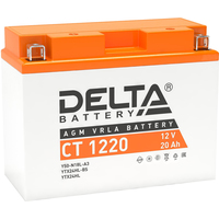 Мотоциклетный аккумулятор Delta CT 1220 (20 А·ч)