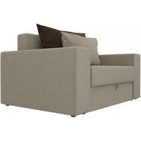Кресло-кровать Mebelico Мэдисон 14 28888 (микровельвет, бежевый/коричневый/бежевый)