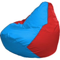Кресло-мешок Flagman Груша Г2.1-279 (голубой/красный)