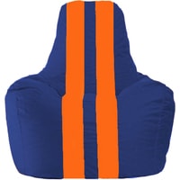 Кресло-мешок Flagman Спортинг С1.1-127 (синий/оранжевый)