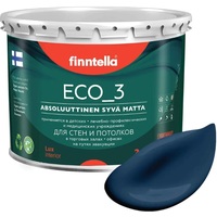 Краска Finntella Eco 3 Wash and Clean Keskiyo F-08-1-3-LG207 2.7 л (темно-синий)
