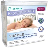 Защитный наматрасник Askona Protect-a-Bed Simple 140x200