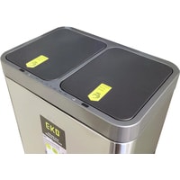 Система сортировки мусора Eko Miragate Duo EK9263 15+15 л (светло-серый)