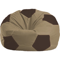 Кресло-мешок Flagman Мяч М1.1-93 (бежевый темный/коричневый)