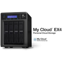 Сетевой накопитель WD My Cloud EX4 24TB (WDBWWD0240KBK-EESN)