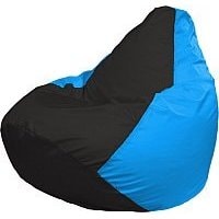 Кресло-мешок Flagman Груша Медиум Г1.1-395 (черный/голубой)