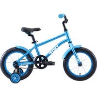 Детский велосипед Stark Foxy 14 boy (голубой/белый, 2020)