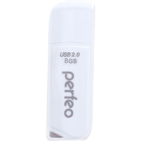 USB Flash Perfeo C10 8GB (белый) [PF-C10W008]