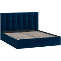 Кровать Трия Эмбер универсальный тип 1 160x200 (велюр Confetti Blue)