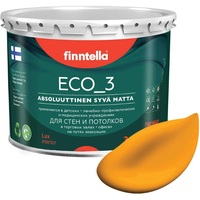 Краска Finntella Eco 3 Wash and Clean Liekki F-08-1-3-FL127 2.7 л (плам. желтый)