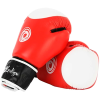 Тренировочные перчатки Indigo PS-789 (14 oz, красный/черный/белый)