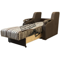 Кресло-кровать Асмана Виктория с декором (рогожка серая)