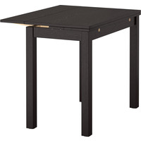 Кухонный стол Ikea Бьюрста коричнево-чёрный (701.168.46)