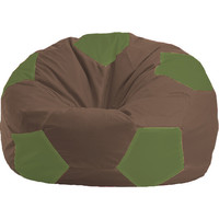 Кресло-мешок Flagman Мяч М1.1-323 (коричневый/оливковый)