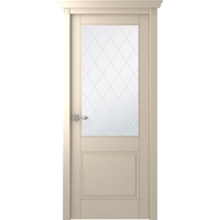 Межкомнатная дверь Belwooddoors Селби 200x70 см (стекло, эмаль, слоновая кость/мателюкс 39)