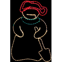 2D-фигура Neon-Night Снеговик с лопатой (94x63 см) [501-321]