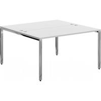 Офисный стол для переговоров Skyland Xten-Gloss XGWST 1414.1 (белый/нержавеющая сталь)