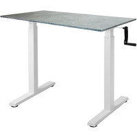 Стол для работы стоя King Style Manual N06-22D White (бетон чикаго светло-серый)
