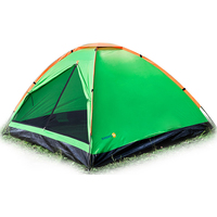 Треккинговая палатка Sundays Simple 2 (зеленый/желтый)