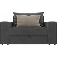 Кресло-кровать Mebelico Мэдисон 14 106117 (велюр, серый/серый/бежевый)