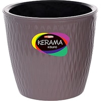 Кашпо Эльфпласт Kerama 496 4.6 л (темно-серый)