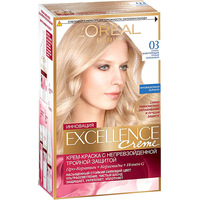 Крем-краска для волос L'Oreal Excellence 03 Супер-осветляющий русый пепельный