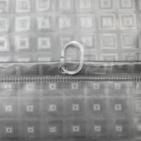 Шторка-занавеска для ванны Вилина Кристалл Peva. 3D квадраты 7179-10313-7 180x180 (серый)