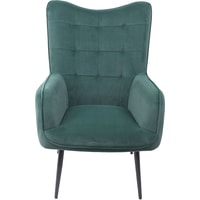 Интерьерное кресло AksHome Bogema 78237 (велюр, зеленый/черный)