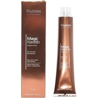 Крем-краска для волос Kapous Professional с кератином NA 4.18 коричневый лакричный