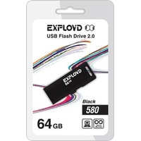 USB Flash Exployd 580 64GB (черный)