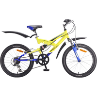 Детский велосипед Racer Tiger 20 (желтый/синий, 2017)