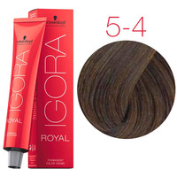 Крем-краска для волос Schwarzkopf Professional Igora Royal Permanent Color Creme 5-4 60 мл