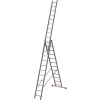 Лестница-стремянка Новая высота NV 123 алюминиевая трёхсекционная 3x12 ступеней в Пинске