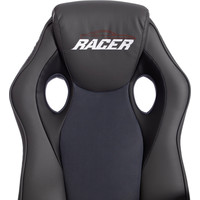 Кресло TetChair Racer (иск.кожа/ткань, металлик/серый)