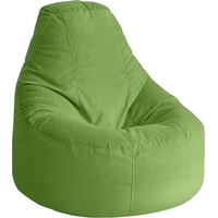 Кресло-мешок Kreslomeshki Айтишник велюр (XXXL, зеленый)