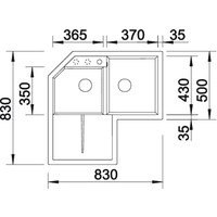 Кухонная мойка Blanco Metra 9 E (серый беж) [517367]