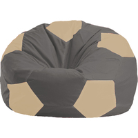 Кресло-мешок Flagman Мяч Стандарт М1.1-365 (темно-серый/светло-бежевый)
