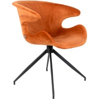 Интерьерное кресло Zuiver Mia (оранжевый/черный)
