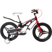 Детский велосипед Rook City 16 (черный)