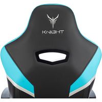 Кресло Knight Thunder 5X (черный/голубой)