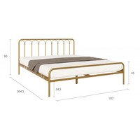 Кровать Askona Corsa 180x200 (Old Gold Mat)