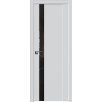 Межкомнатная дверь ProfilDoors 62U L 80x200 (аляска, стекло черный лак)