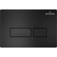 Унитаз подвесной Roxen Antares One Rimless 6 в 1 StounFix Slim 577729 (кнопка: черный матовый)