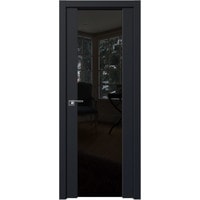 Межкомнатная дверь ProfilDoors 8U L 90x200 (черный матовый/триплекс черный)